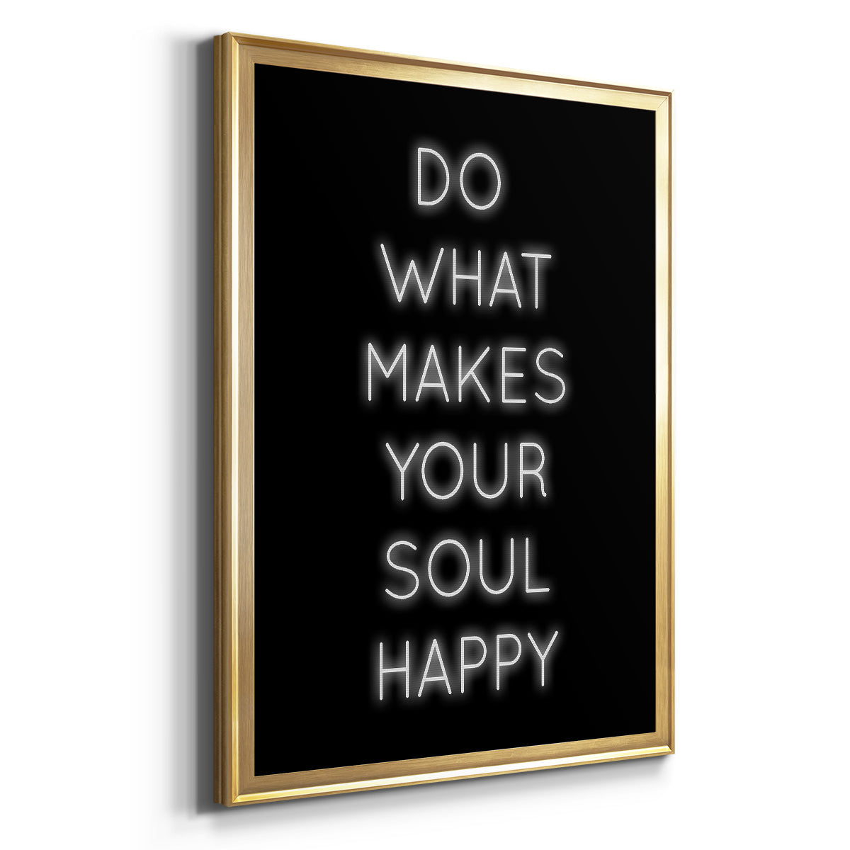Soul Happy - Modern Framed Canvas Print
