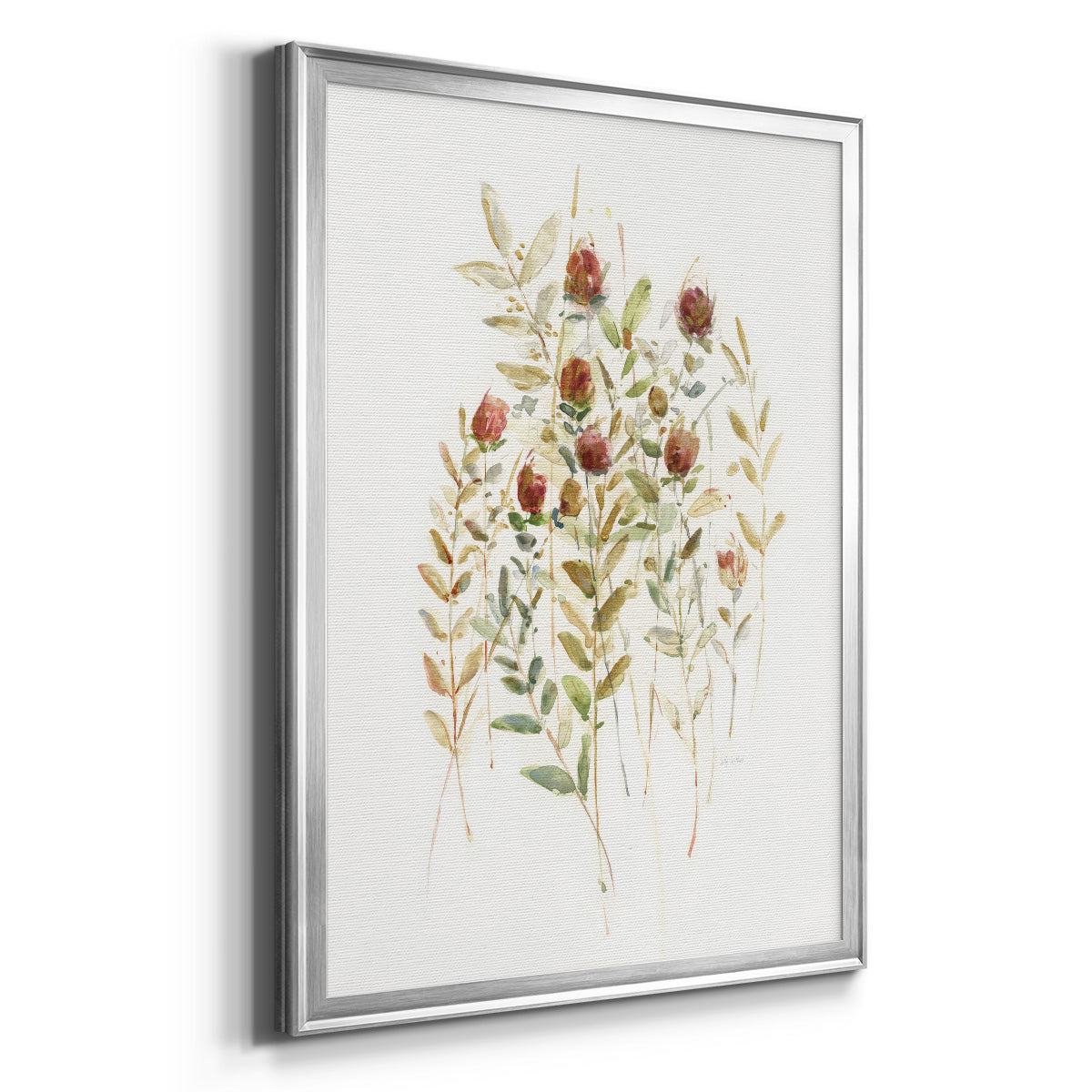 Wildflower Breeze II - Modern Framed Canvas Print