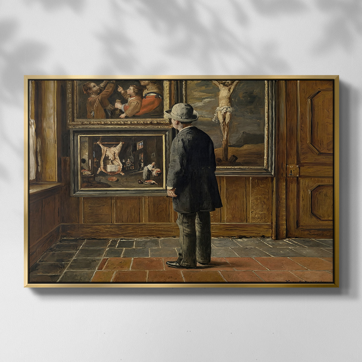 The Picture Lover, 1884 - Floater Framed Canvas Print