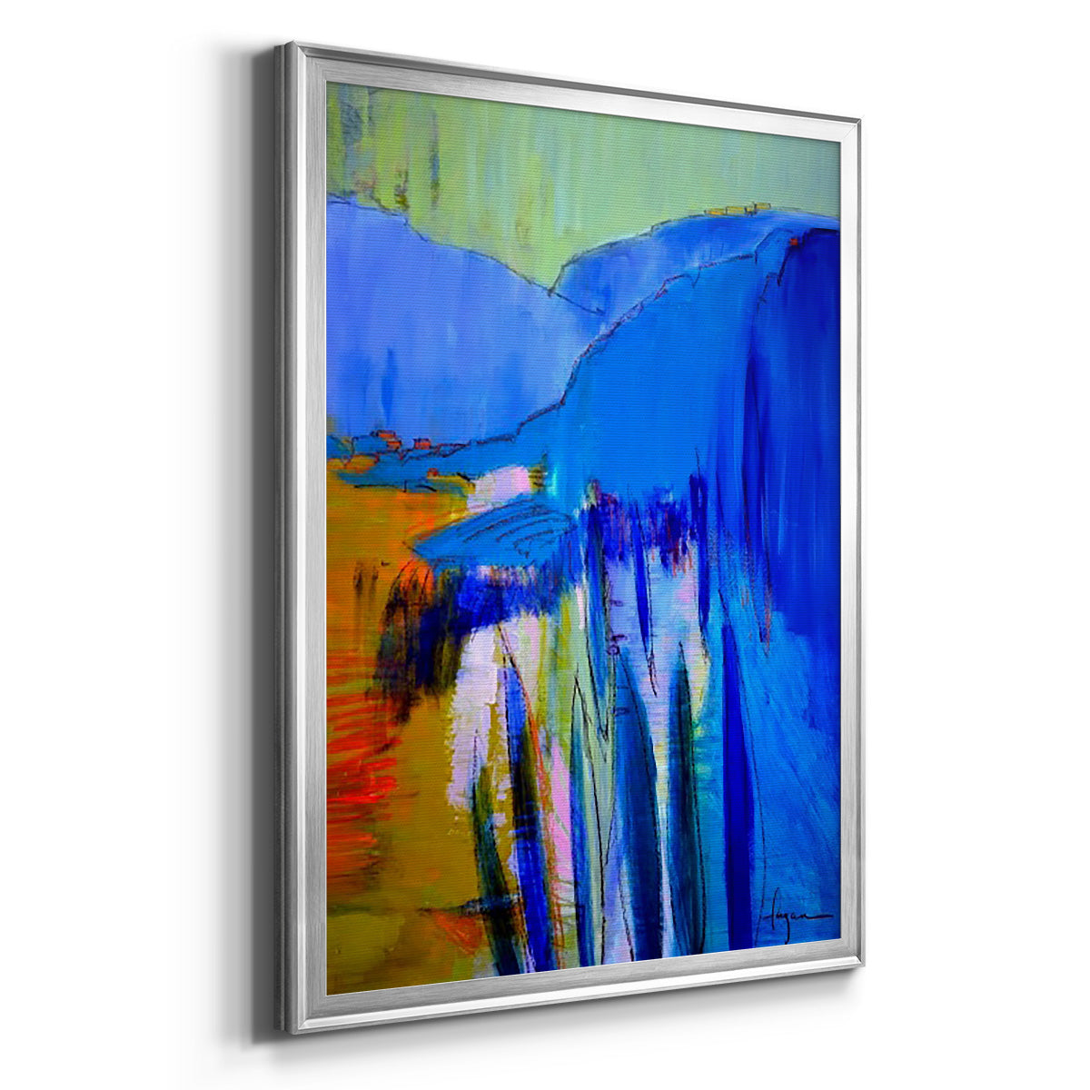 Fertile Dreams II - Modern Framed Canvas Print