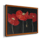 Poppy Trio I Premium Framed Canvas- Ready to Hang