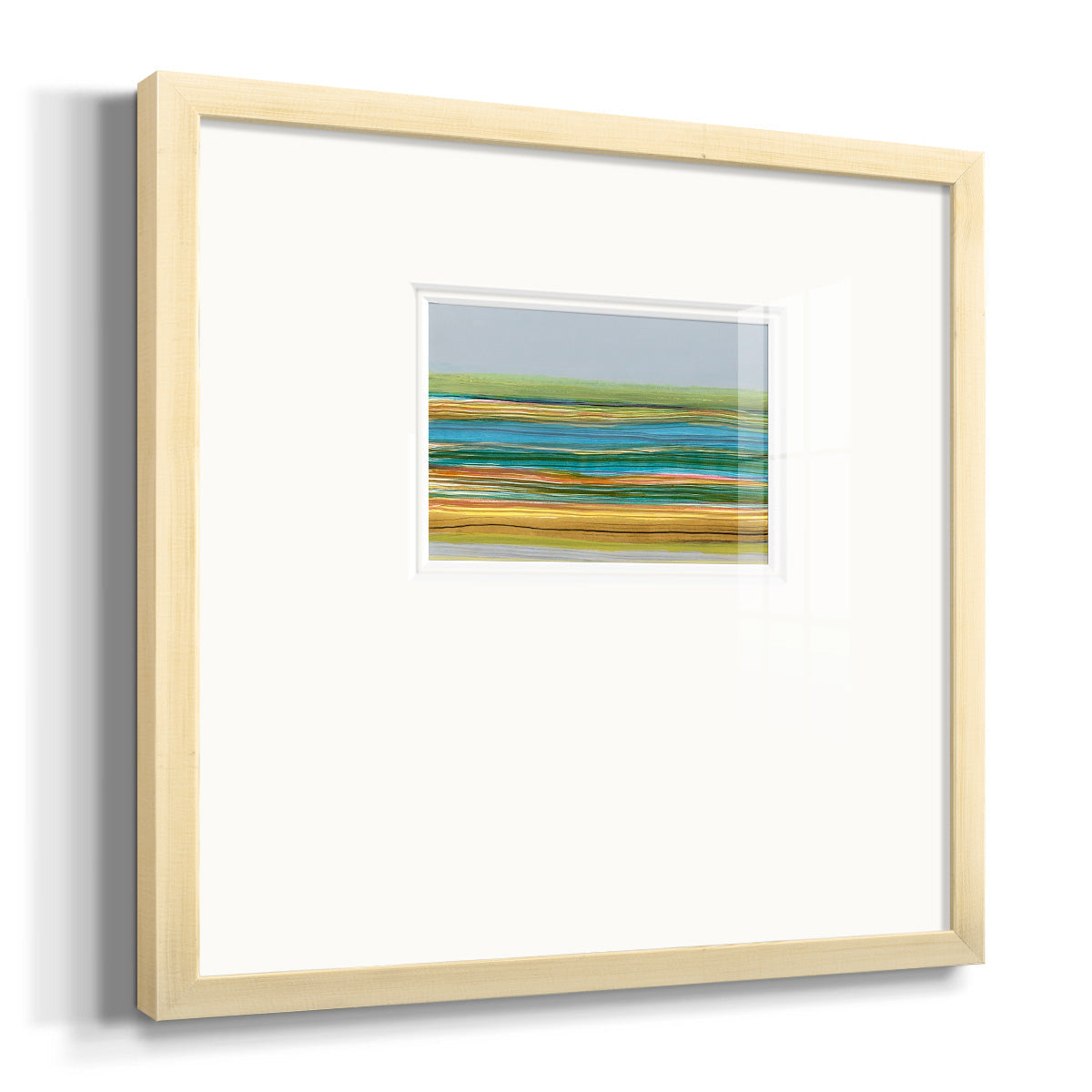 Parallel Striae II Premium Framed Print Double Matboard