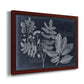 Foliage on Navy V Premium Framed Canvas- Ready to Hang