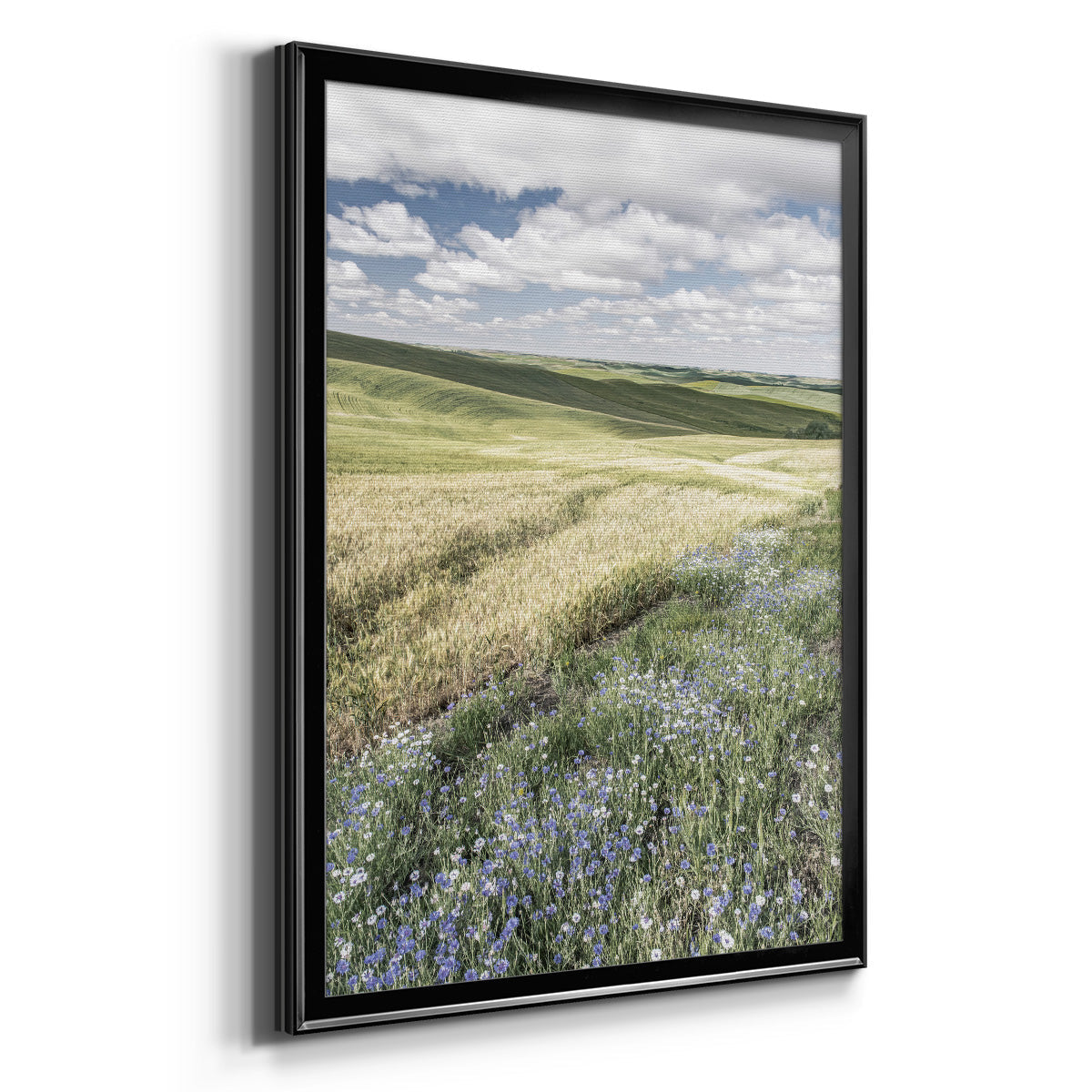 Wildflower Farm - Modern Framed Canvas Print