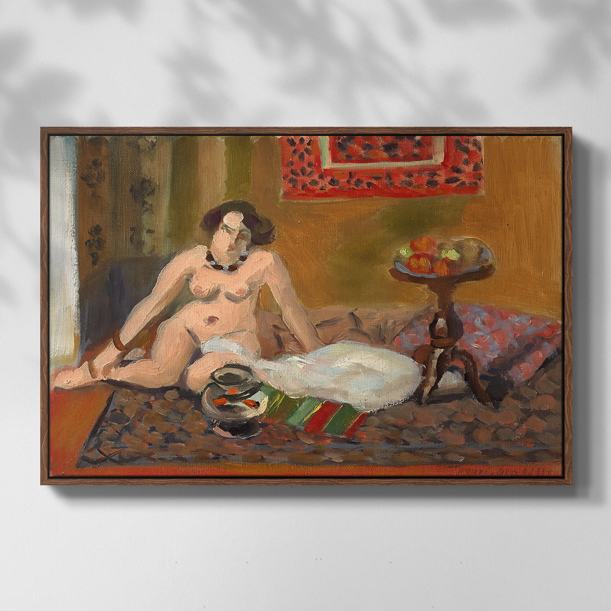 Nude with Goldfish (Nu aux poissons rouges), c. 1922 - Floater Framed Canvas Print