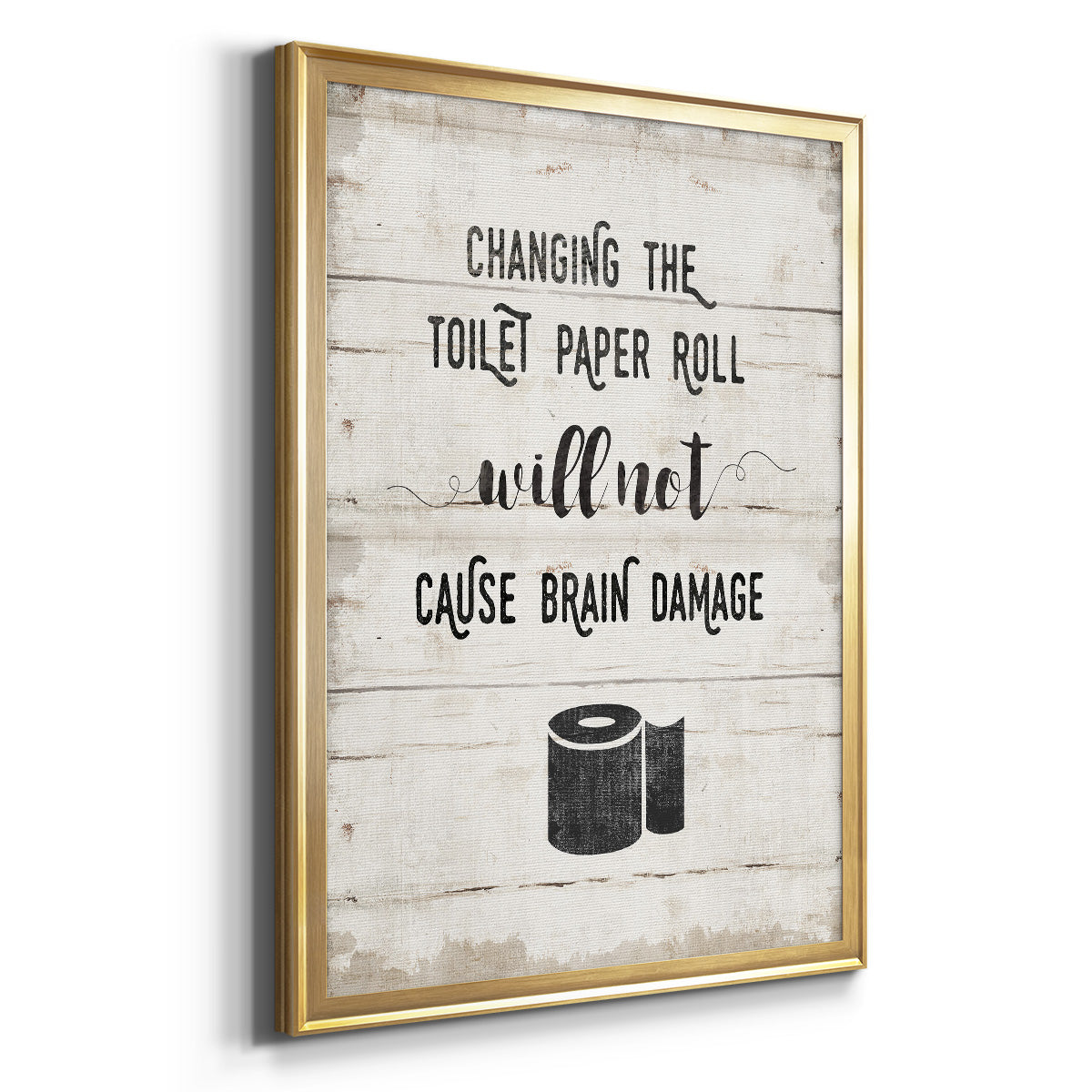 Changing the Roll - Modern Framed Canvas Print