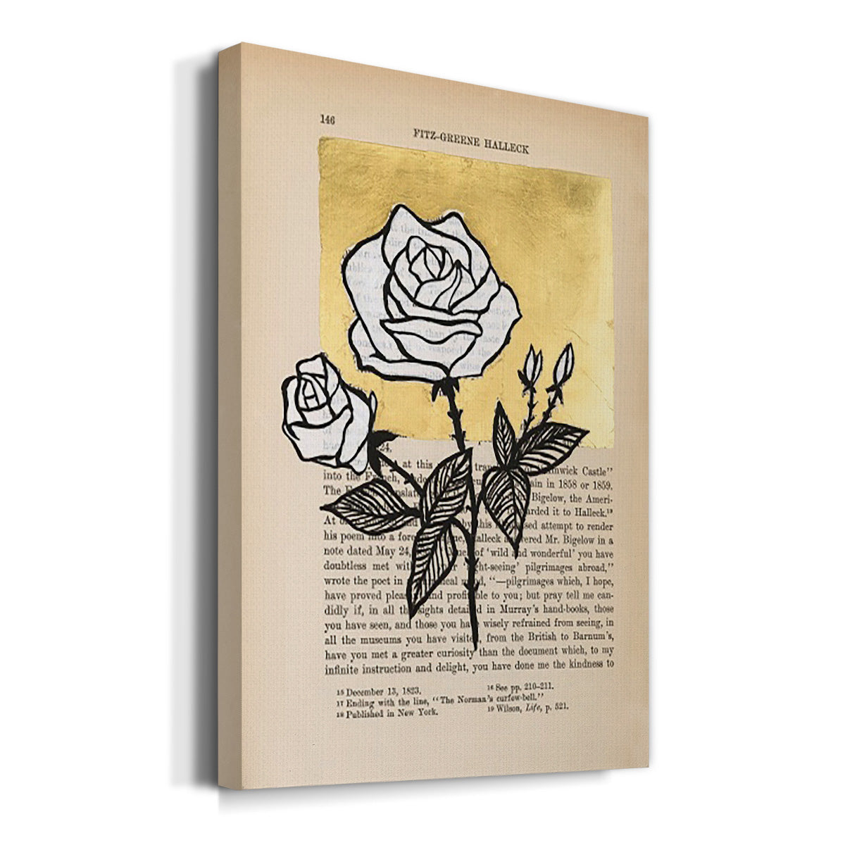 Floral Diary II - Canvas Art Print
