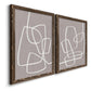 Linen Roundabout I - Premium Framed Canvas 2 Piece Set - Ready to Hang