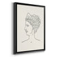 Greek Busts III - Modern Framed Canvas Print