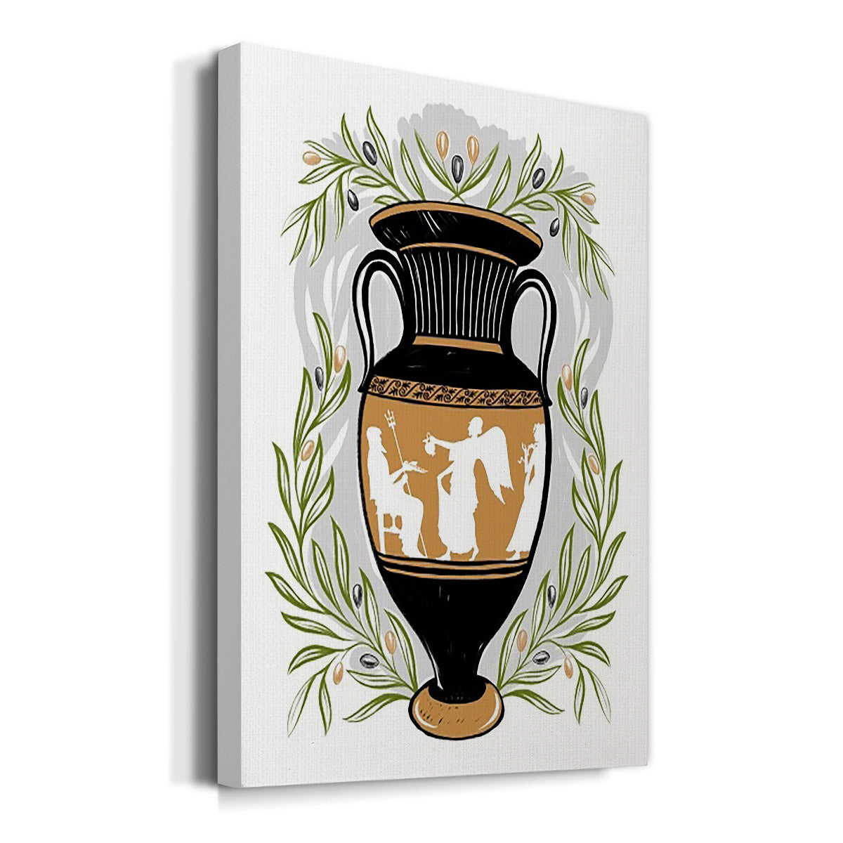 Greek Vases II Premium Gallery Wrapped Canvas - Ready to Hang