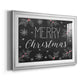 Merry Christmas Chalkboard - Modern Framed Art Print