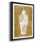 Golden Urn II - Modern Framed Canvas Print