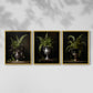 Floral Study Series LXXI - Restickable Framed Art Set