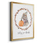 Harvest Home Bunny - Modern Framed Canvas Print
