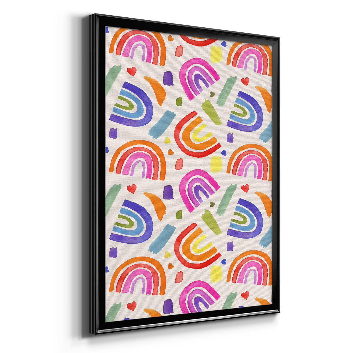 Love Loudly Collection E - Modern Framed Canvas Print