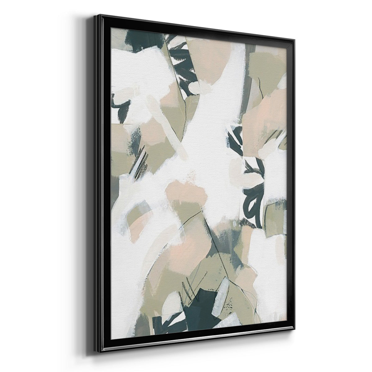 Sumi Storm II - Modern Framed Canvas Print