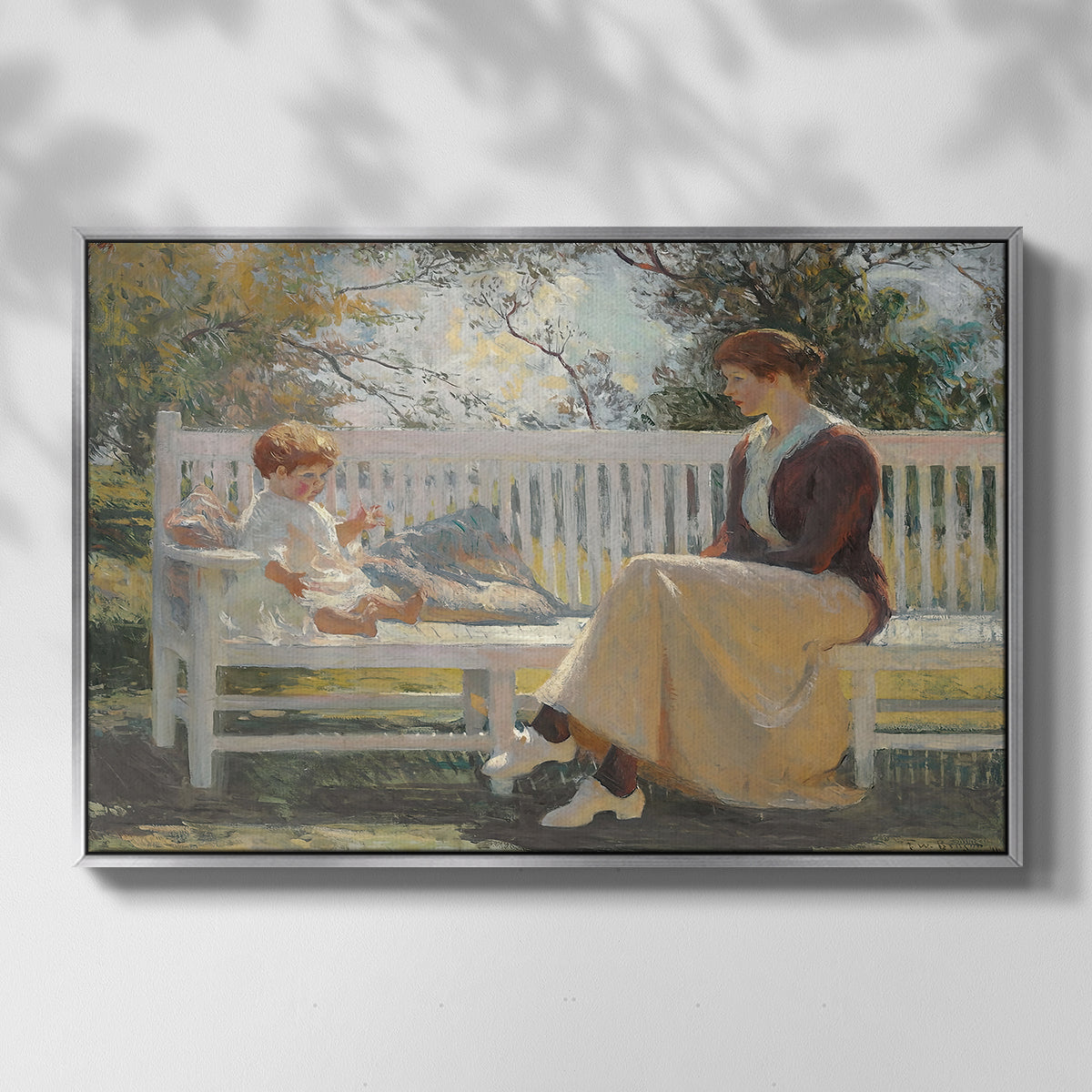 Eleanor and Benny, 1916 - Floater Framed Canvas Print