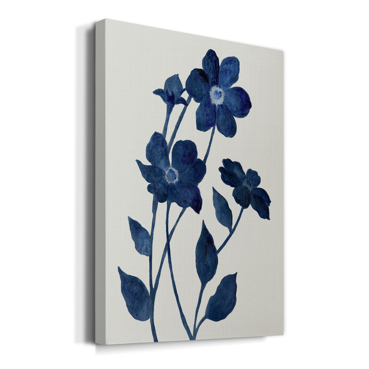 Indigo Bloom II - Canvas Art Print