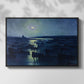 Camaret, Moonlight and Fishing Boats, 1894 - Floater Framed Canvas Print