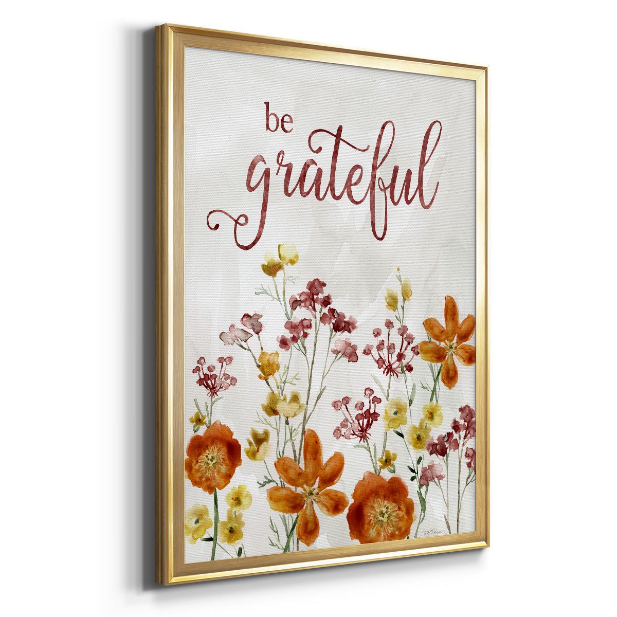 Grateful Catalina Bouquet - Modern Framed Canvas Print