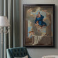 Classical religious depiction of the Assumption of the Virgin by Nicolas Poussin in an ornate black frame with gilded inner detail displayed in a neutral interior setting.