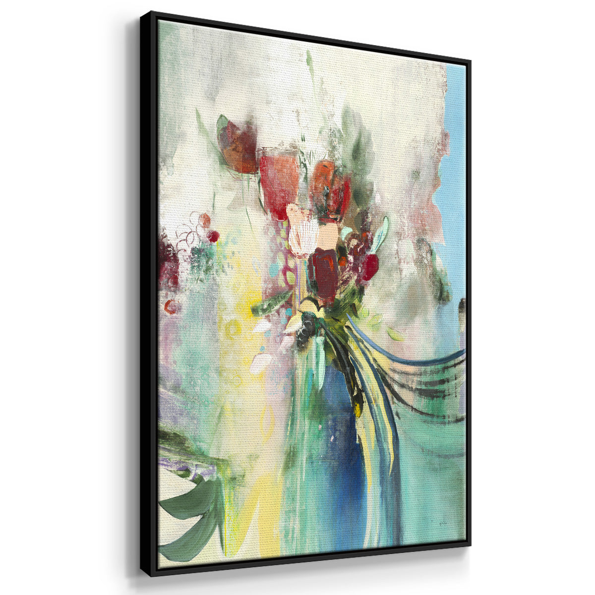 Celebration I - Framed Premium Gallery Wrapped Canvas L Frame - Ready to Hang