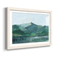Green Grey Mountains I - Barnwood Framed Art Print