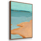 Out on the Sandbar I - Framed Premium Gallery Wrapped Canvas L Frame 3 Piece Set - Ready to Hang