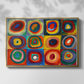 Color Study: Squares with Concentric Circles, 1913 - Floater Framed Canvas Print