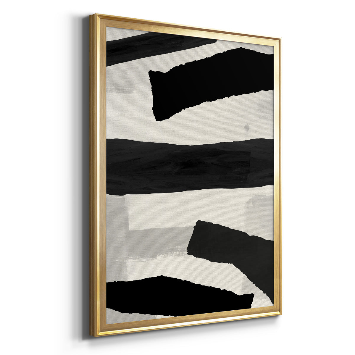 Mountain Paths I - Modern Framed Canvas Print