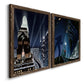 Rooftop Serenade - Premium Framed Canvas 2 Piece Set - Ready to Hang