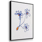 Wobbly Blooms I - Framed Premium Gallery Wrapped Canvas L Frame 3 Piece Set - Ready to Hang