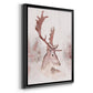 Blush Deer - Modern Framed Canvas Print