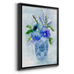 Blue Bouquet I - Modern Framed Canvas Print