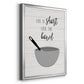 Lick the Bowl - Modern Framed Canvas Print