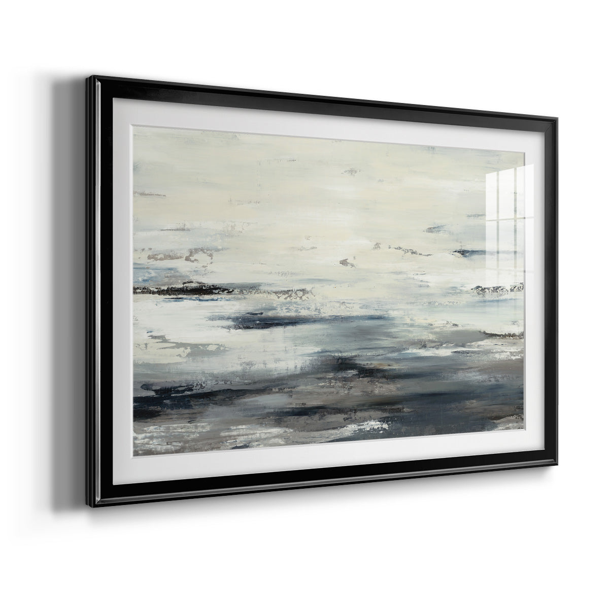 On The Stormy Seas - Modern Framed Art Print
