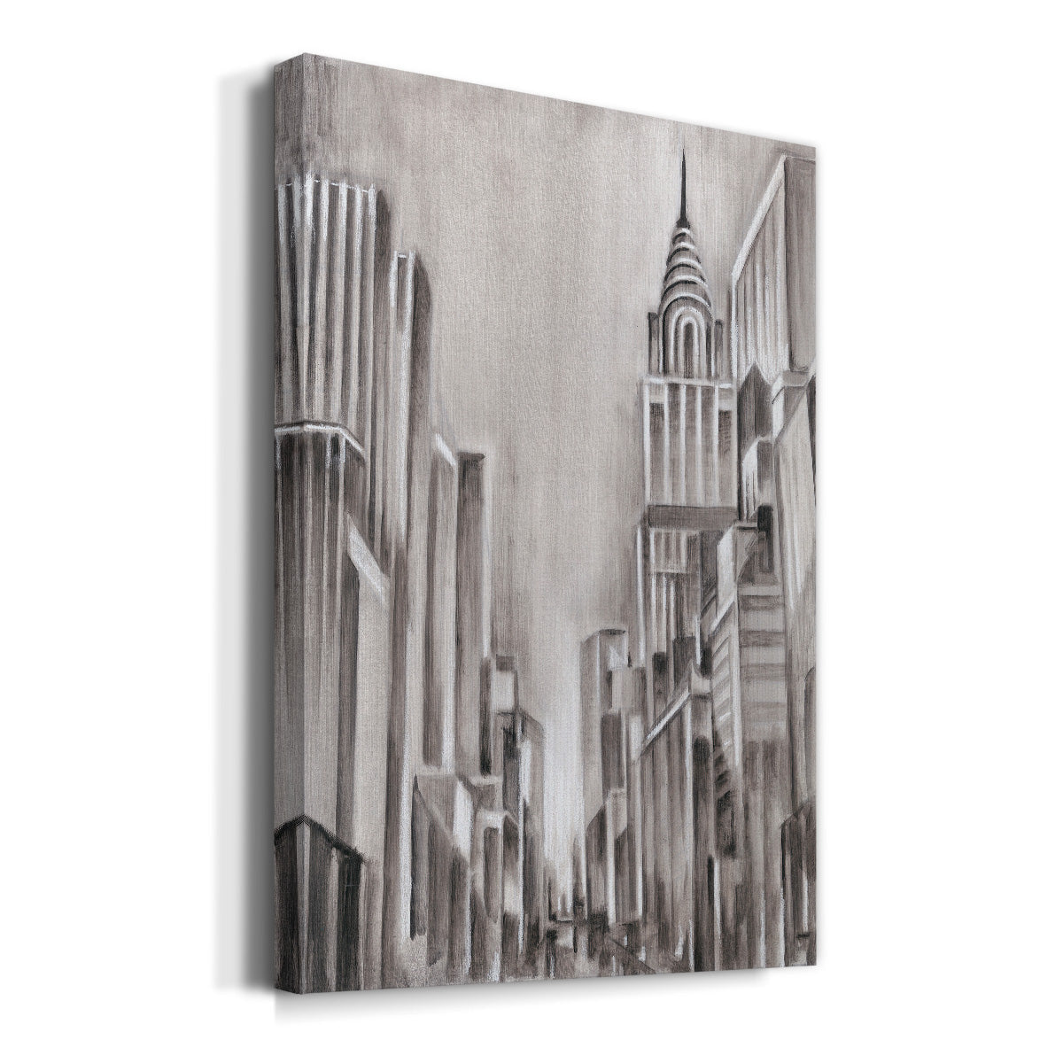 Art Deco Cityscape I Premium Gallery Wrapped Canvas - Ready to Hang