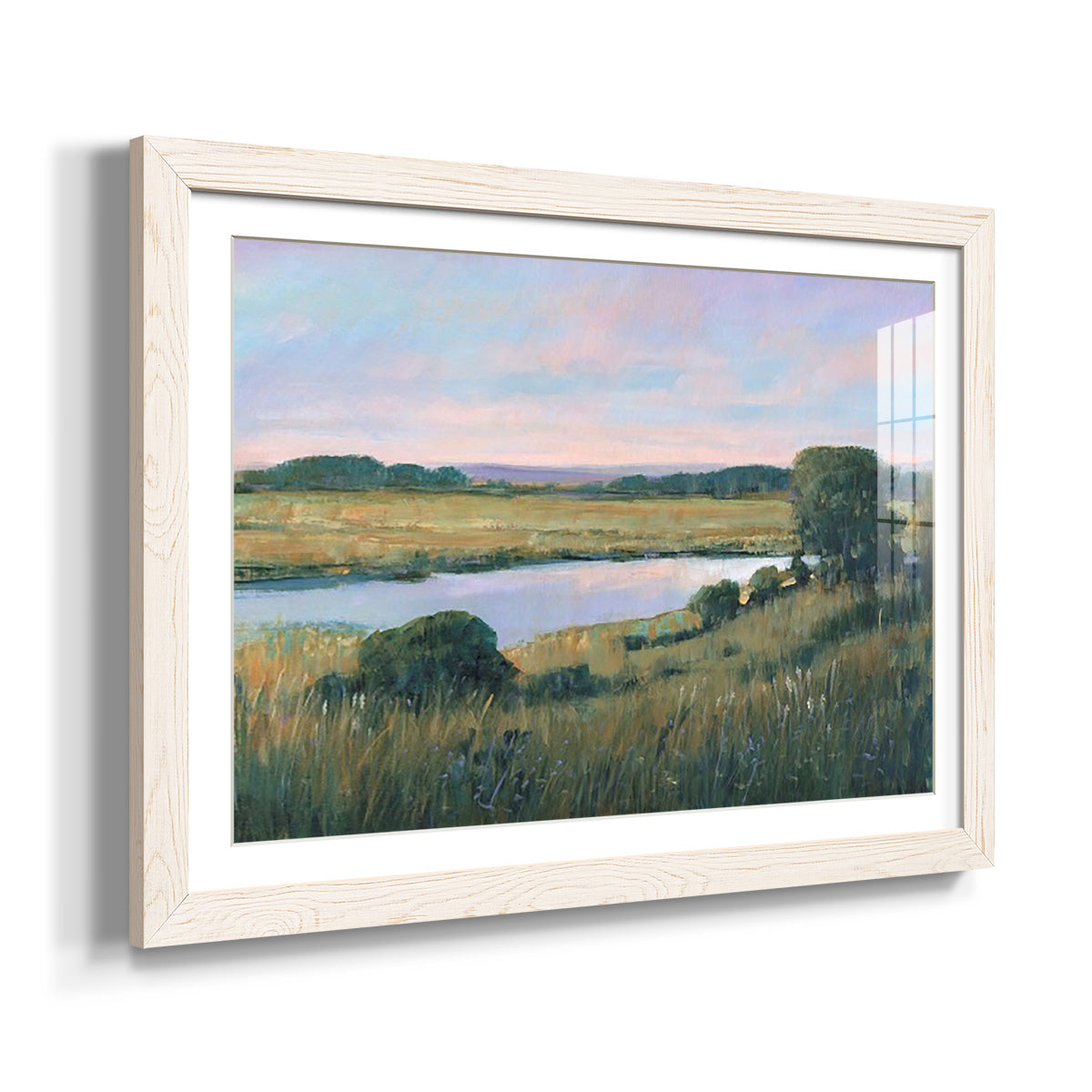 Spring Marsh II - Barnwood Framed Art Print