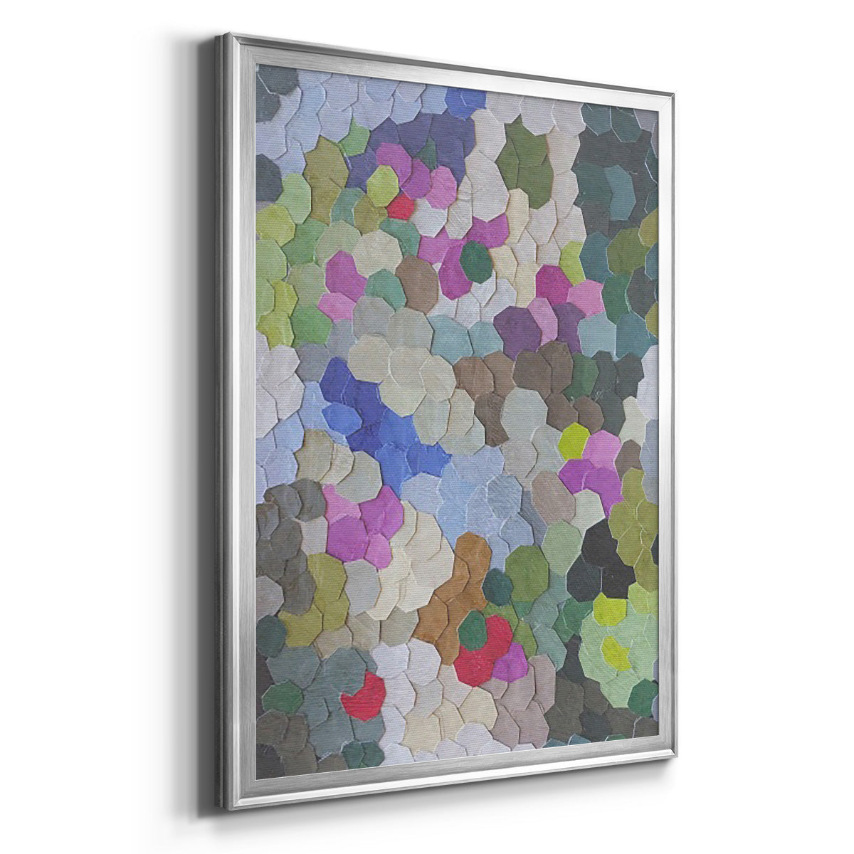 Monaco Hill Garden - Modern Framed Canvas Print