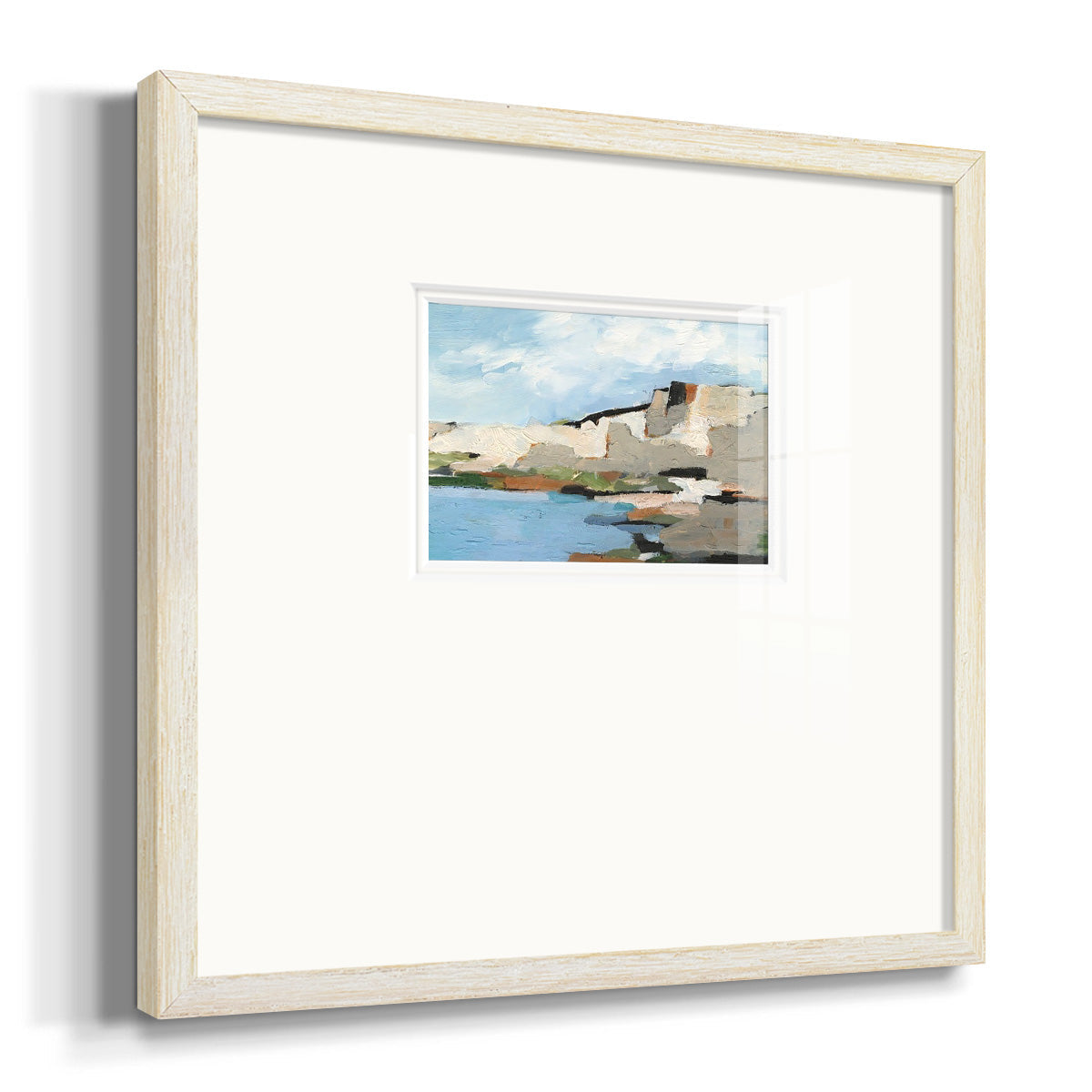 White Rock Cliffs II Premium Framed Print Double Matboard