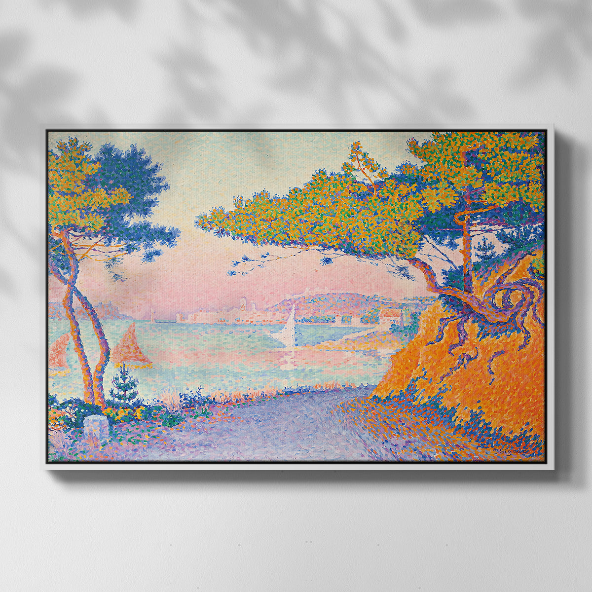 Golfe Juan, 1896 - Floater Framed Canvas Print