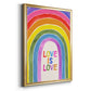 Love Loudly Collection B - Modern Framed Canvas Print
