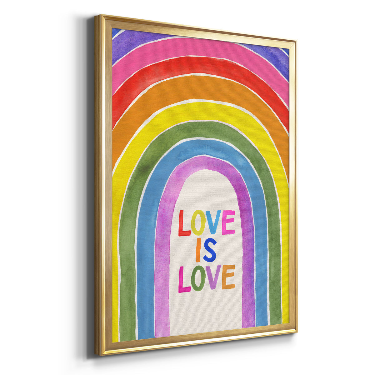 Love Loudly Collection B - Modern Framed Canvas Print