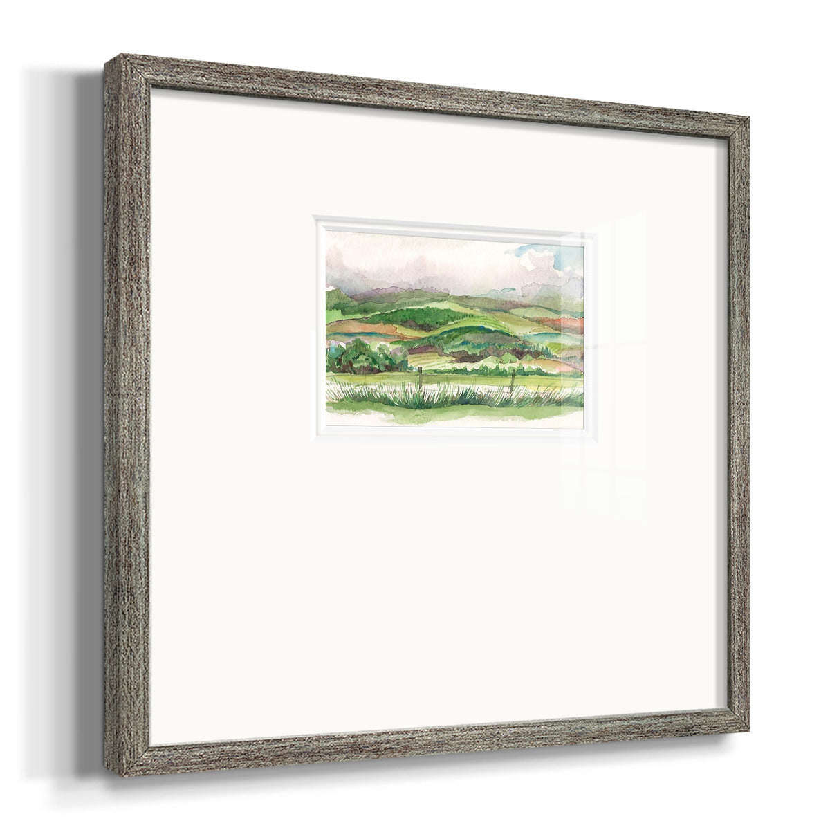 Bennachie Rain I Premium Framed Print Double Matboard