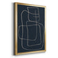 Shapes and Night Sky II - Modern Framed Canvas Print
