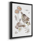 Glowing Garden at Dusk IV - Modern Framed Canvas Print