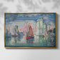 Entrance to the Port of La Rochelle, 1921 - Floater Framed Canvas Print