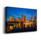 Boston Harbour Cityscape Premium Gallery Wrapped Canvas - Ready to Hang