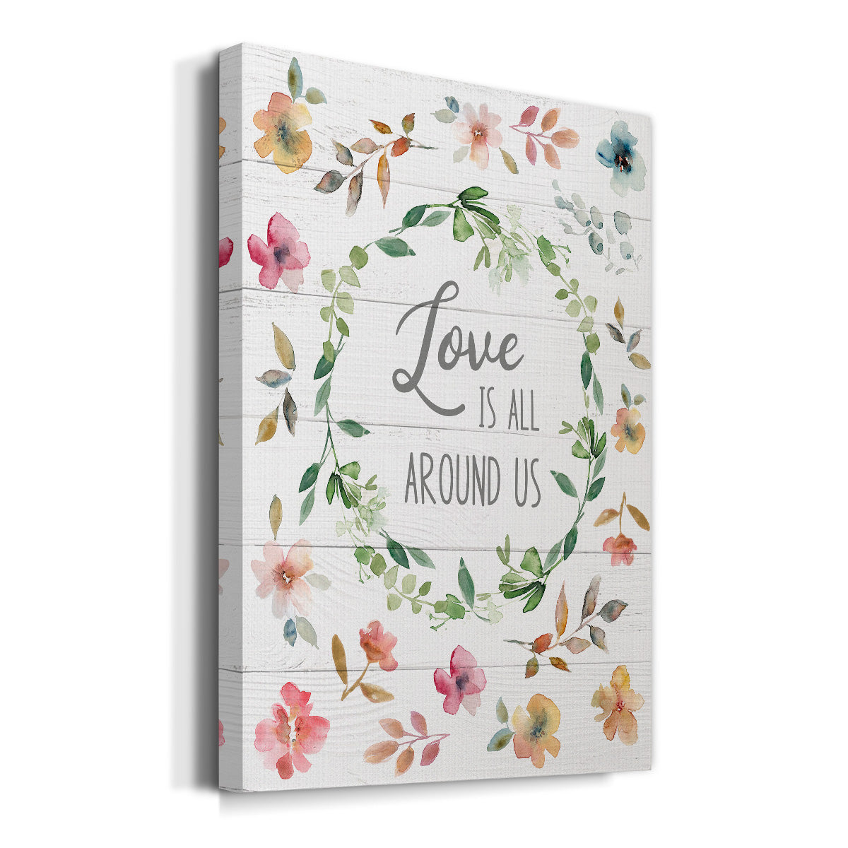 Love is All Around Us Premium Gallery Wrapped Canvas - Ready to Hang