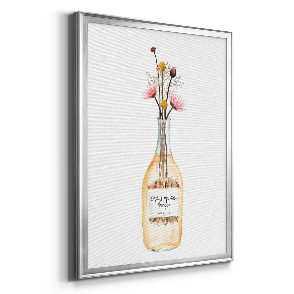 Catskill Mountain Bourbon - Modern Framed Canvas Print